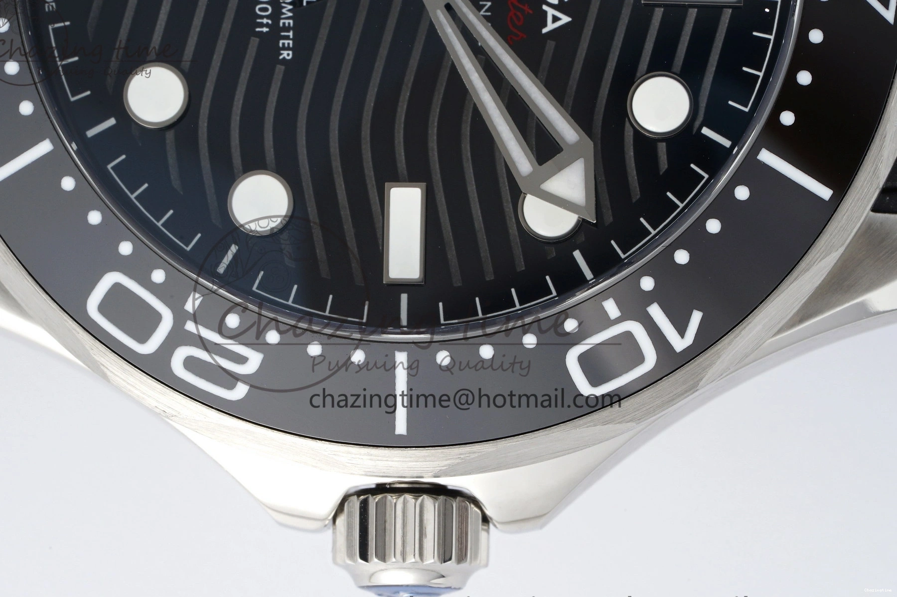 0314 Seamaster Diver 300M ZF 1:1 Best Edition Black Ceramic Black Dial on Black Rubber Strap A EasyMatch 7821